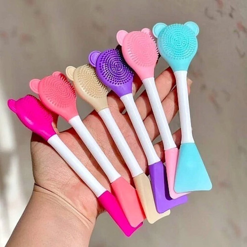 براش ماسک و فیس براش دوطرفه سیلیکونی