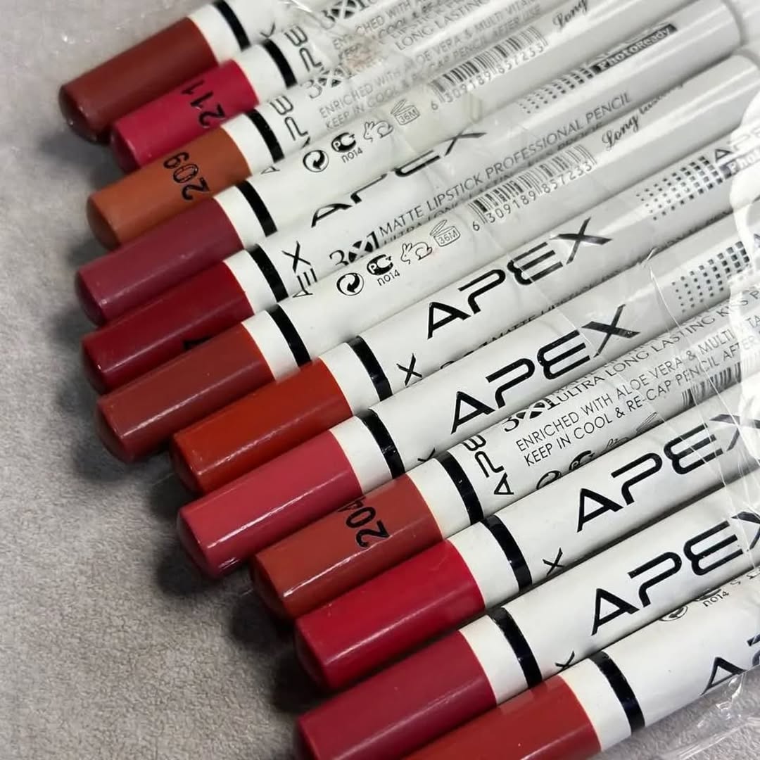 رژ مدادی اپکس APEX جین ۱۲ عددی