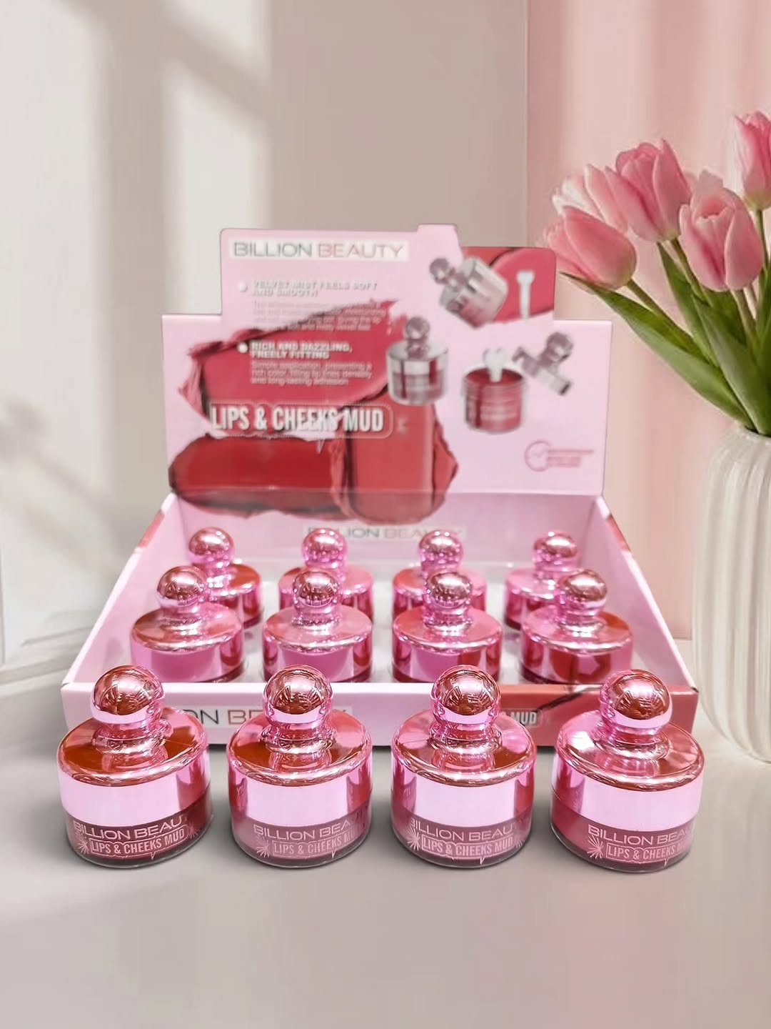 رژگونه رژلب براش دار 6عددی